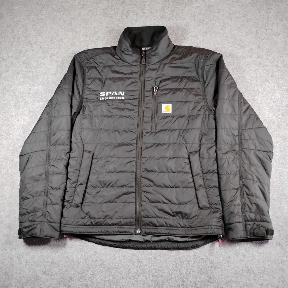 Carhartt Gilliam Mens Rain Defender Relaxed Fit Jacket Black OJ2208-M Small